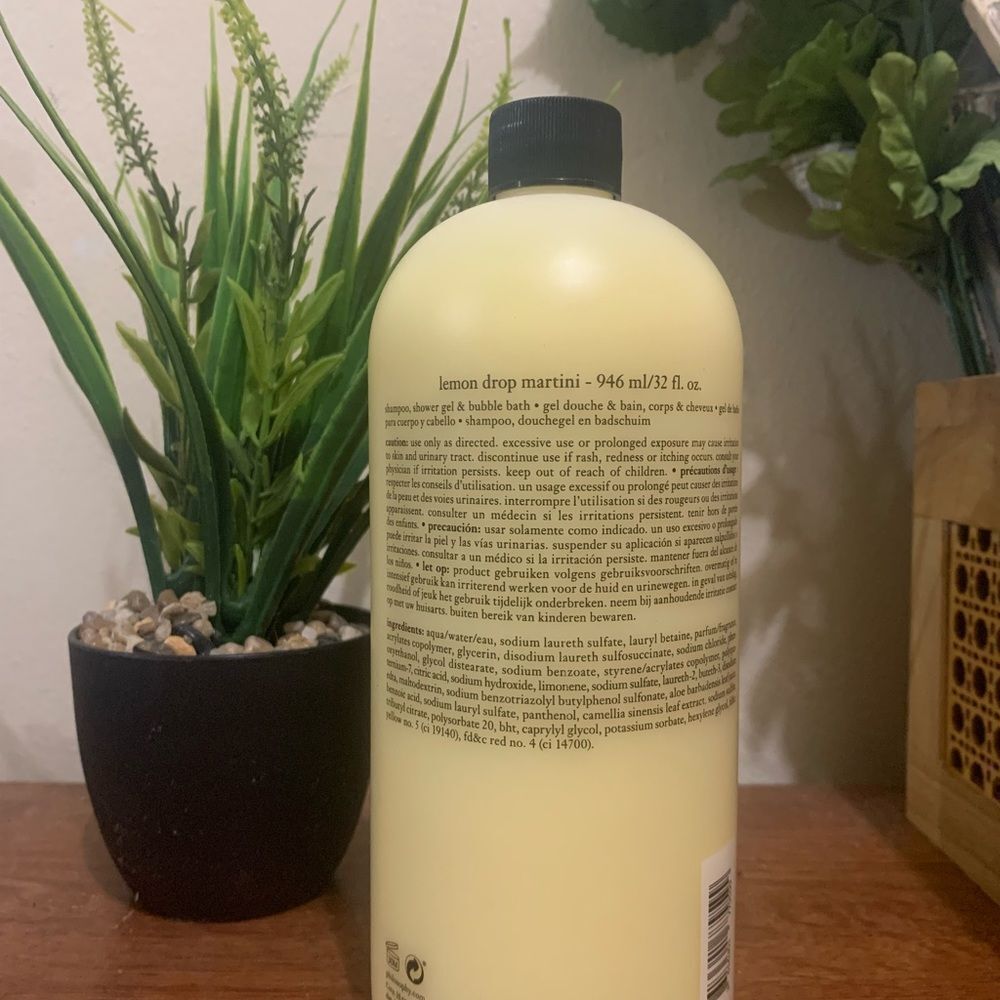 Philosophy Jumbo Lemon Drop Martini Shower Gel 32oz Self Care Body Care SPA - Picture 2 of 4